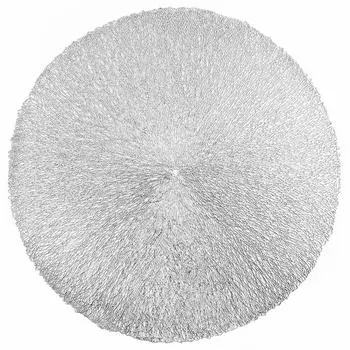 Салфетка сервировочная 38cm серебряная паутина