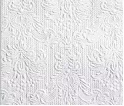 Салфетки арт букет 16 шт 33*33 см 3 слоя барокко белый