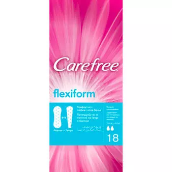 Прокладки ежедневные Carefree 18шт Flexiform Fresh