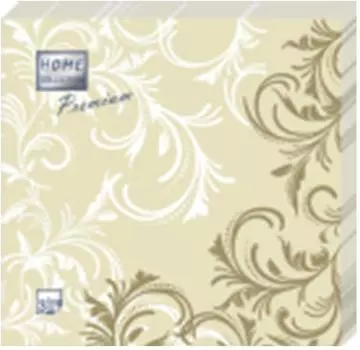 Салфетки хоум коллекшен премиум 20 шт 40*40 см 3 слоя грация