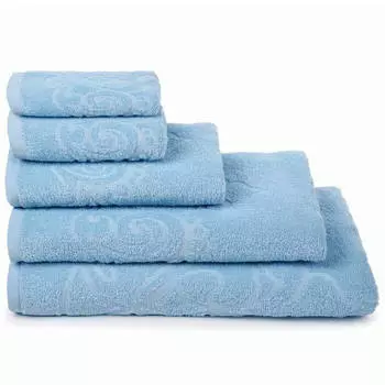 Салфетки махровые дм романс 30*30 голубой