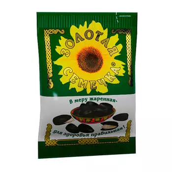 Семечки подсолнечника жареные Золотая семечка 50г