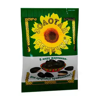 Семечки подсолнечника Золотая семечка жареные 200г