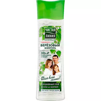 Шампунь чистая линия 400мл фитотерапия берёзовый