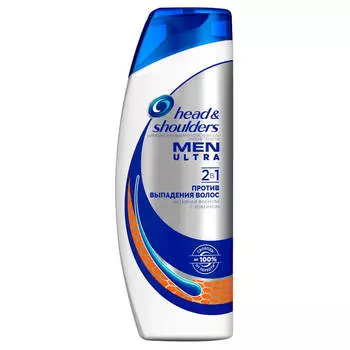 Шампунь Head&amp;Shoulders мен 400мл 2в1 против выпадения волос