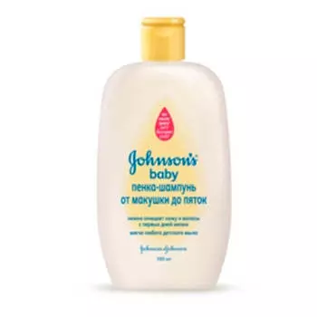 Шампунь-пенка Johnson’s Baby 300мл от макушки до пяток
