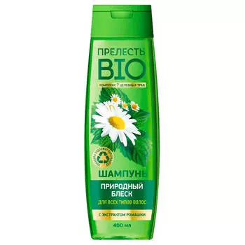 Шампунь прелесть био 400 мл природный блеск для всех типов волос
