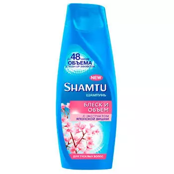 Шампунь Shamtu 360мл блеск и объем с экстрактом японской вишни