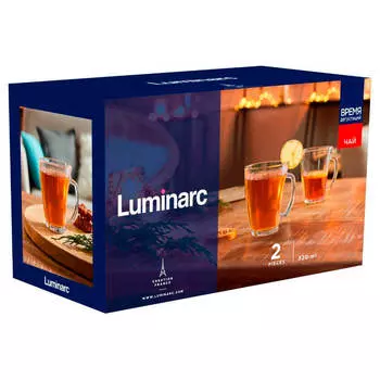 Набор кружек 2шт 320мл Luminarc время дегустаций чай q2842