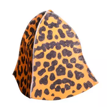 Шапка для бани бацькина баня леопард