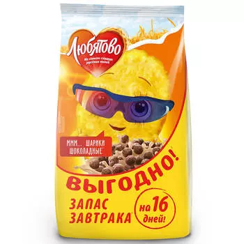 Шарики Любятово 500г шоколадные юнайтед бейкерс пакет