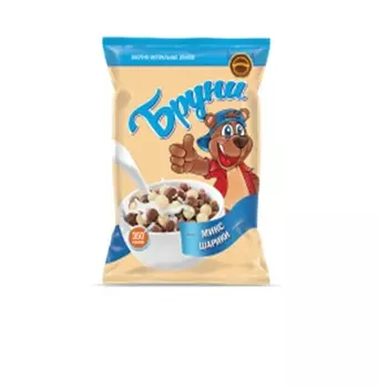 Шарики шоколадно сливочные дуо бруни 350г дансония