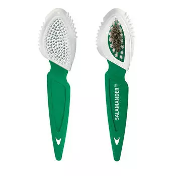 Щетка для обуви саламандер тройная для замши, нубука, велюра