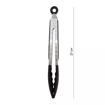 Щипцы кухонные 27 см Unigood черные tr-kus-s001 b1