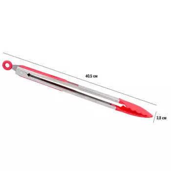 Щипцы кухонные 40,5см Unigood красные