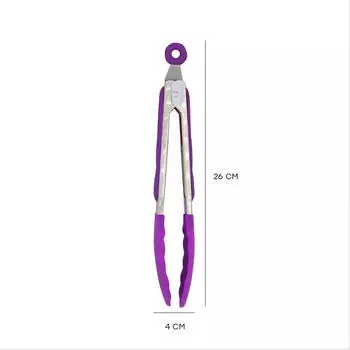 Щипцы кухонные Тут Просто силикон 26см фиолетовые