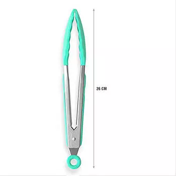 Щипцы кухонные Unigood силикон 26 см бирюзовый ch40449