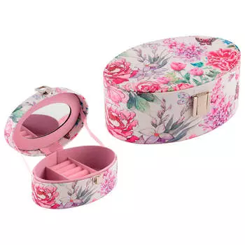 Шкатулка цветы 17,5х11,2х6см