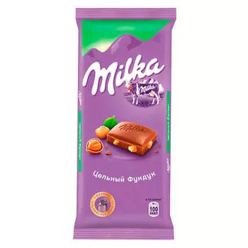 Шоколад Milka 270г молочный с фундуком мондэлисс