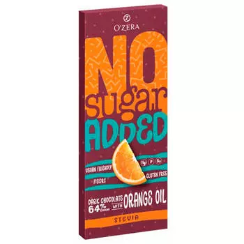 Шоколад Ozera 90 г горький с апельсином без сахара