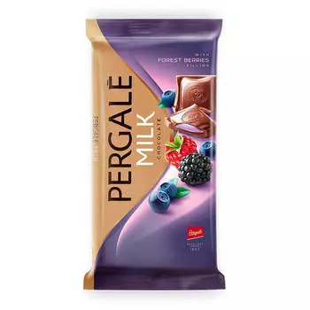 Шоколад Pergale 100г молочный с начинкой из ягод