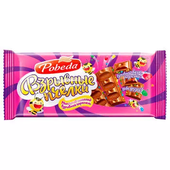 Шоколад Победа 80г взрывные пчелки