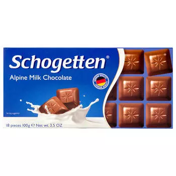Шоколад Schogetten 100г молочный