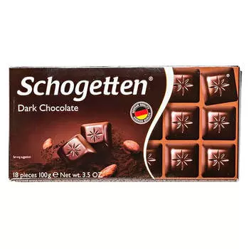 Шоколад Schogetten 100г темный