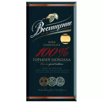 Шоколад Восхищение 140г горький 100% какао
