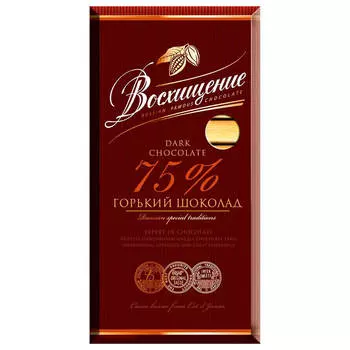 Шоколад Восхищение 140г горький 75% какао