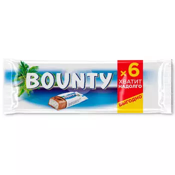Шоколадные батончики Bounty 165г мультипак