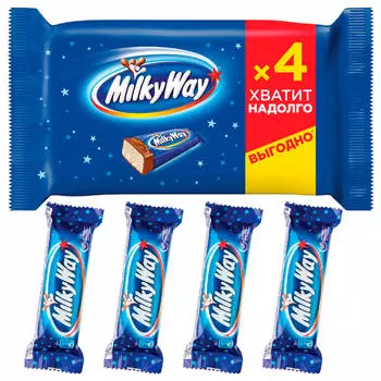 Шоколадные батончики Milky Way 104г мультипак