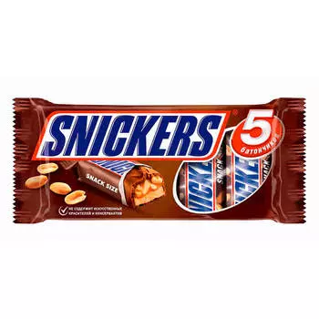 Шоколадные батончики сникерс 200г 5шт*40г Mars