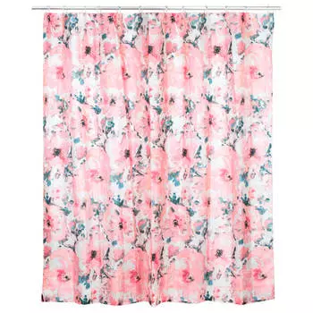 Штора для ванной 200*180см Master House розовые цветы