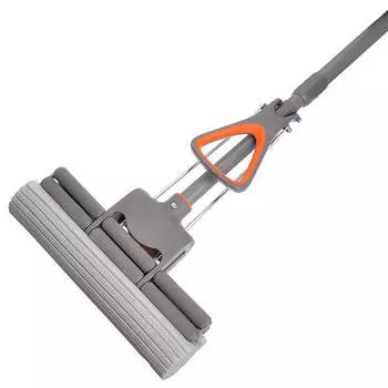 Швабра мягкий ролик 28см двойной ряд роликов телескопическая ручка hy9001