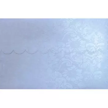 Скатерть 120*152см жаккард белый r006