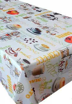 Скатерть ария 150*220см кофе