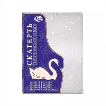 Скатерть мультидом 122*150см белый лебедь п/э в65-115