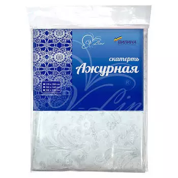 Скатерть пвх ажурная 132х220см
