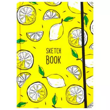 Скетчбук Проф-Пресс 80л а5 лимоны 144х203мм 80-1615