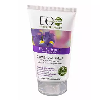 Скраб для лица Ecolab 150мл глубокое очищение