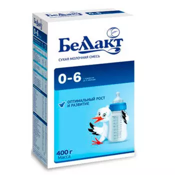 Смесь беллакт 400г молочная картон с рождения до 6 месяцев