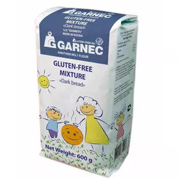 Смесь мучная Garnec 600г темный хлеб без глютена м/у