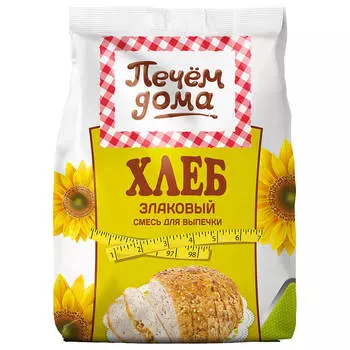 Смесь мучная Печем дома 500г хлеб злаковый