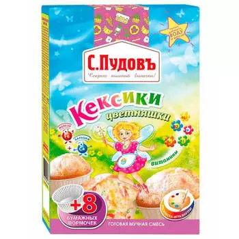 Смесь мучная с.пудовъ 250 г цветняшки