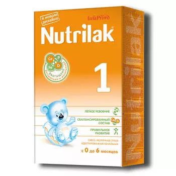 Смесь Nutrilak-1 350г молочная с 0 до 6 месяцев