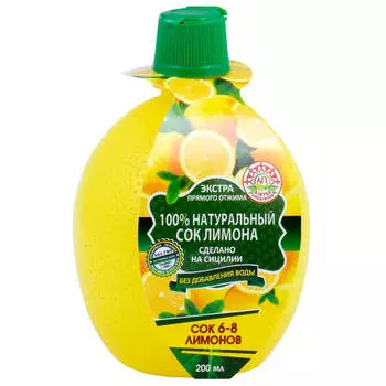 Сок азбука продуктов 200 мл из лимона пл/б