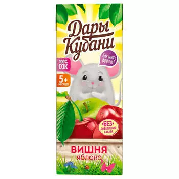 Сок Дары Кубани 200мл груша яблоко с 5 месяцев