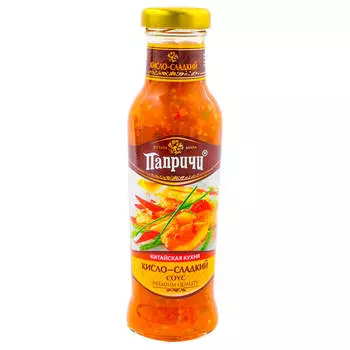 Соус Папричи 320г кисло-сладкий китайская кухня ст/б