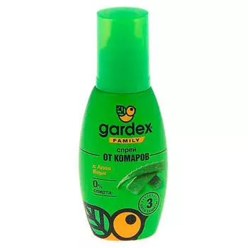 Спрей гардекс фемили 100 мл от комаров с алоэ вера